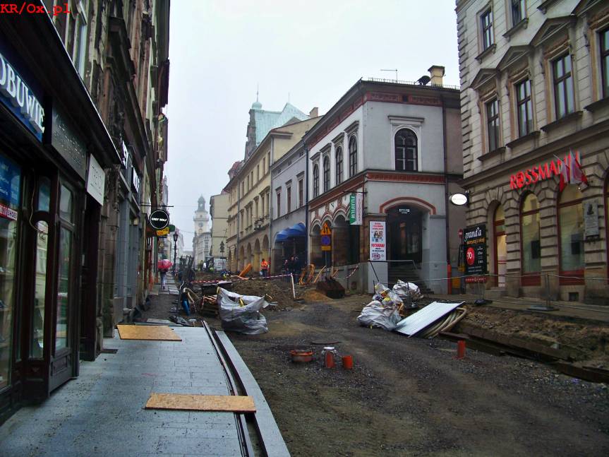 Remontowany drugi odcinek ul. Głębokiej. Zdjęcie z 13 maja br., fot. KR/Ox.pl