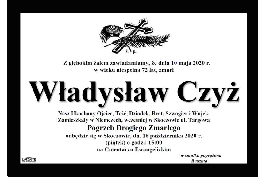 Klepsydra Śp. Władysława Czyża
