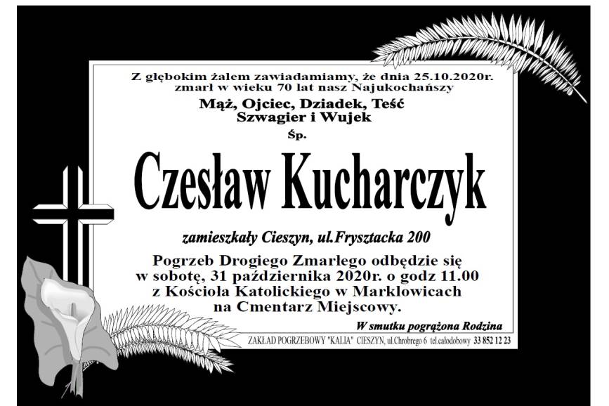 Klepsydra Śp. Czesława Kucharczyka