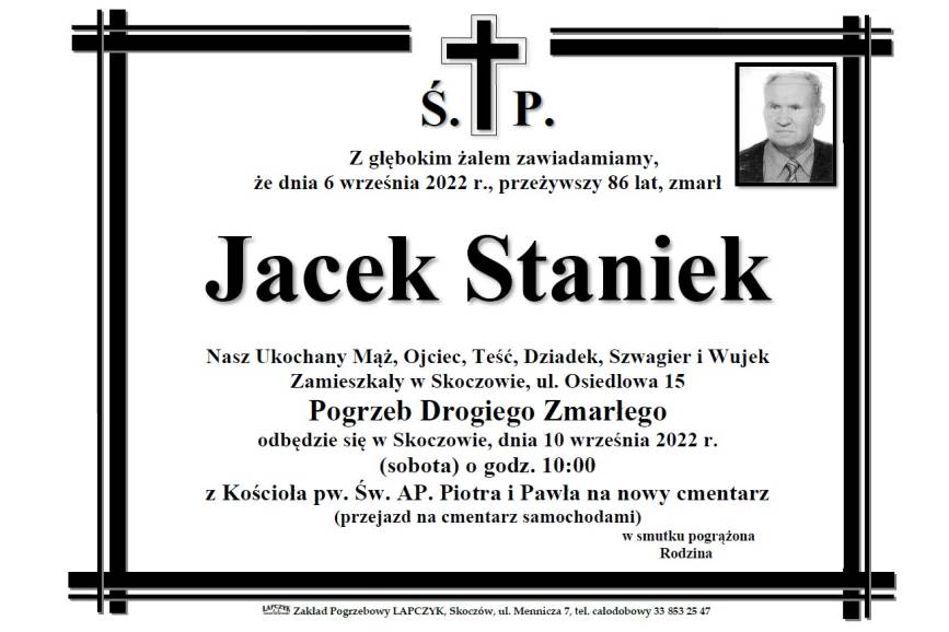 Zmarł Jacek Staniek 