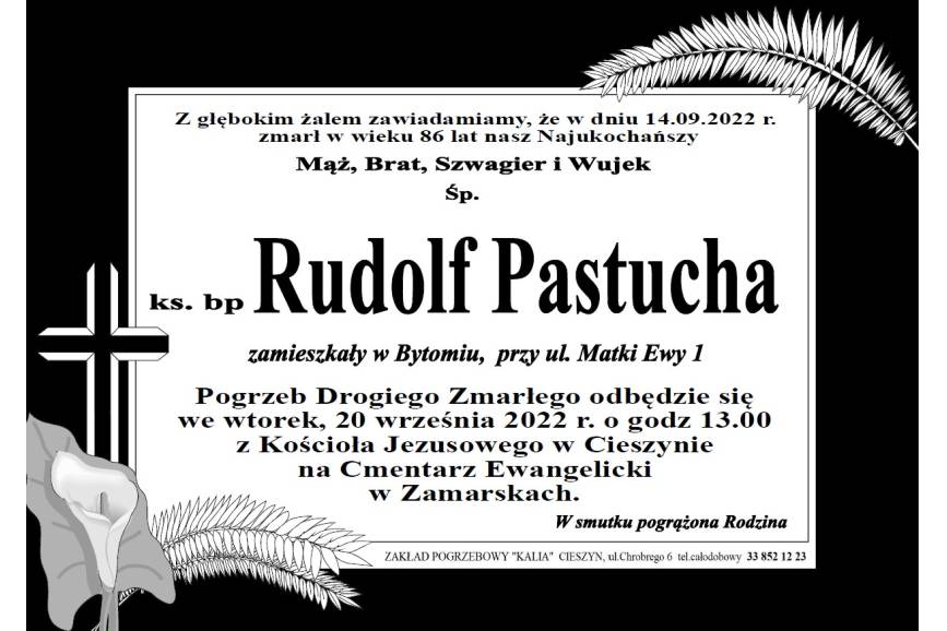 Zmarł Śp. ks. bp Rudolf Pastucha 