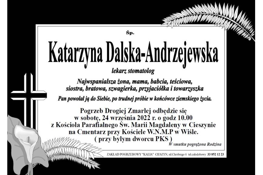Zmarła Katarzyna Dalska-Andrzejewska