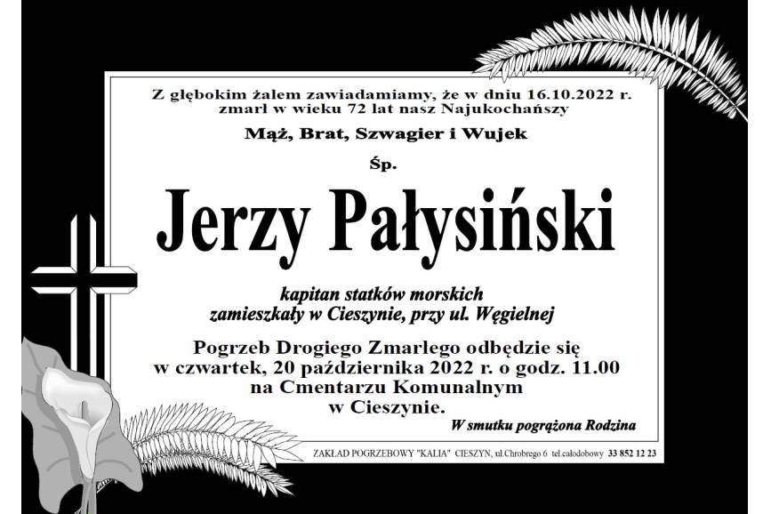 Zmarł śp. Jerzy Pałysiński 